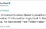 December 6, 2022 – Elon Musk “exited”  former FBI general counsel, James Baker, from Twitter